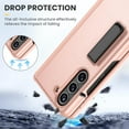 thumbnail image 5 of Dteck for Galaxy Z Fold 6 Phone Case with Kickstand, Full Body Case with Built-in Screen Protector & Magnetic Hinge Protection PU Leather Protective Cover for Samsung Galaxy Z Fold 6 5G,Gold, 5 of 6