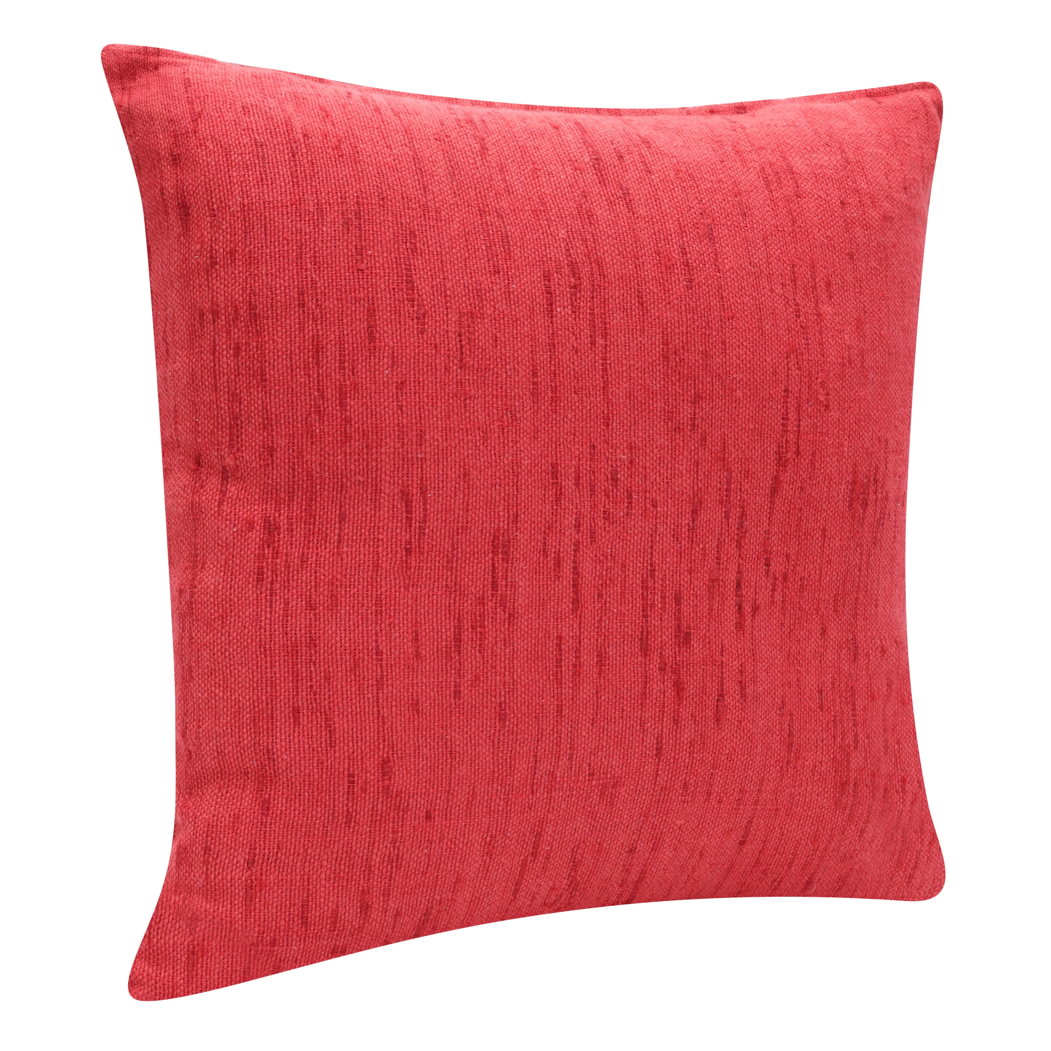 Harlow Hill Stacy Garcia 20" x 20" Coral Solid Linen Blend Adult Decorative Throw Pillow Cover