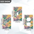 thumbnail image 7 of Yayeee Blank Wall Plate Cover 1-Gang 4.5"x2.7" Home Unused Decorative Outlet, Yellow Floral Wave, 7 of 7