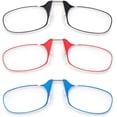thumbnail image 7 of 3 Pack Slim Half Frame Reading Glasses Rectangle Readers Men Women Lightweight Clear Frame Office Computer, 7 of 7