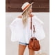 thumbnail image 4 of Blusa ligera e informal con volantes renacentistas para mujer, 4 of 8
