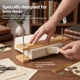thumbnail image 4 of Bamboo Bookbinding Spine Press 11inches Narrow Book Press for Spine Shaping and Bookbinding for DIY Book Paper Craft Leather Work, 4 of 11