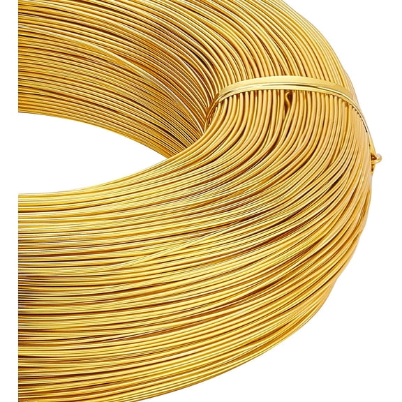 984 Feet Gold Craft Wire - 20 Gauge Aluminum Wire for Beading Jewelry Making & Art & Craft Projects