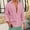 Pink, variant on Men's Casual Stylish Short Sleeve Button-Up Solid Shirt Cotton Beach Shirts V-Neck Casual Button T-shirt Khaki M
