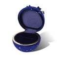 thumbnail image 2 of Caja de joyería Caja de joyería Caja de envasado elegante Caja de embalaje elegante Facultad de aniversario Organizador de bota contenedor en forma de bola Anillo azul oscuro Vogacara AP004487-01, 2 of 7