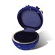 thumbnail image 4 of Caja de soporte para joyas, caja de embalaje elegante de satén de pana para el hogar, organizador de aniversario de compromiso de boda, Ropa, zapatos y accesorios Miscelánea Anillo azul oscuro, 4 of 6