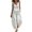 White, variant on Women's Linen 2 Piece Outfits, Sleeveless Ruffle Top & Wide Leg Pants, Boho Casual Pant Set Lounge Wear