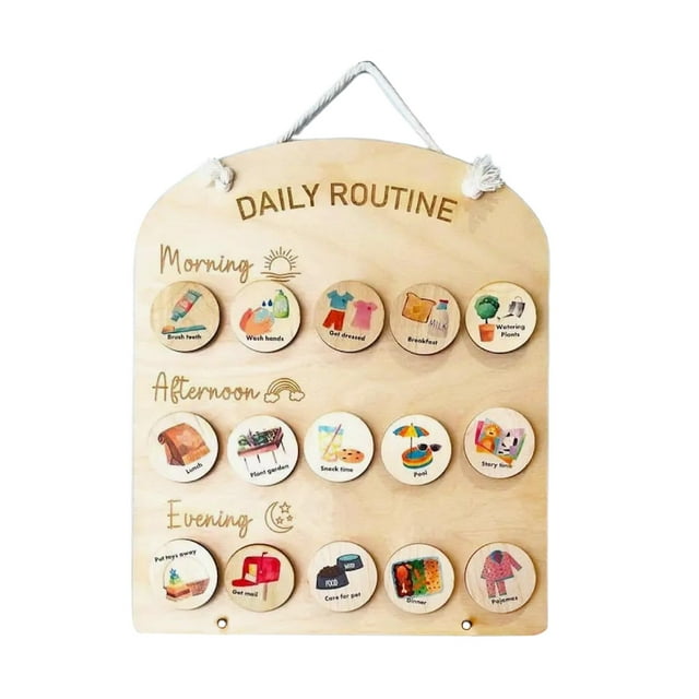 MERIGLARE Tableau de Routine Quotidienne pour Enfants Tableau de Tâches pour l'Action de Grâce Préscolaire