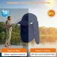 thumbnail image 3 of PrePat Summer UV Protection Sun Hat Baseball Cap With Neck Face Flap For Fishing Hiking, 3 of 11