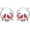 Cardinal, variant on Fox Earrings for Women 925 Sterling Silver Cute Fox Hoop Earrings Hypoallergenic Animal Jewelry Gifts for Women