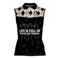 thumbnail image 2 of Custom Argyle Golf Life Is Full Of Important Choices Women Sleeveless Polo XS-4XL, 2 of 5