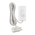 thumbnail image 1 of Interruptor regulador enchufable Leviton, interruptor deslizante blanco de 150/300 W, 1 of 2