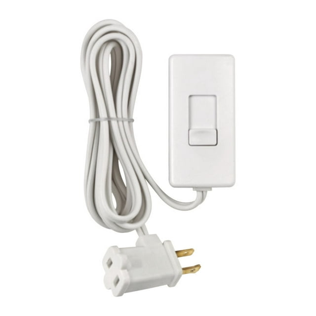 Interruptor regulador enchufable Leviton, interruptor deslizante blanco de 150/300 W
