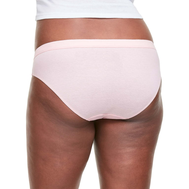 Youthform Womens Ribbed Knit Comfort Leg Cotton Brief Panties- 6 Pack (5,  White) at  Women's Clothing store