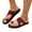 Brick Red, variant on Women's Mesh Flip Flops Sandals Beach Casual Toe Ring Flats Slides Comfortable Memory Foam Slippers for Women