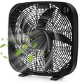 thumbnail image 1 of Costway 20" Box Fan Portable Floor Fan Window Fan with 3 Speed Settings & Knob Control, 1 of 10