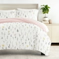 thumbnail image 4 of Duvet Cover Set - Ultra Soft & Breathable - Pink Farmhouse Wildflower for Twin Size Bedding by Comfort Canopy, 4 of 21