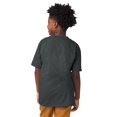 thumbnail image 2 of Hanes Beefy-T Boy`s T-Shirt, M, Charcoal Heather, 2 of 2