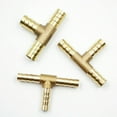 thumbnail image 7 of Brass T Y Piece 3 Way Joiner Fuel Hose Joiner Tee Connector Air Water Gas, 7 of 7