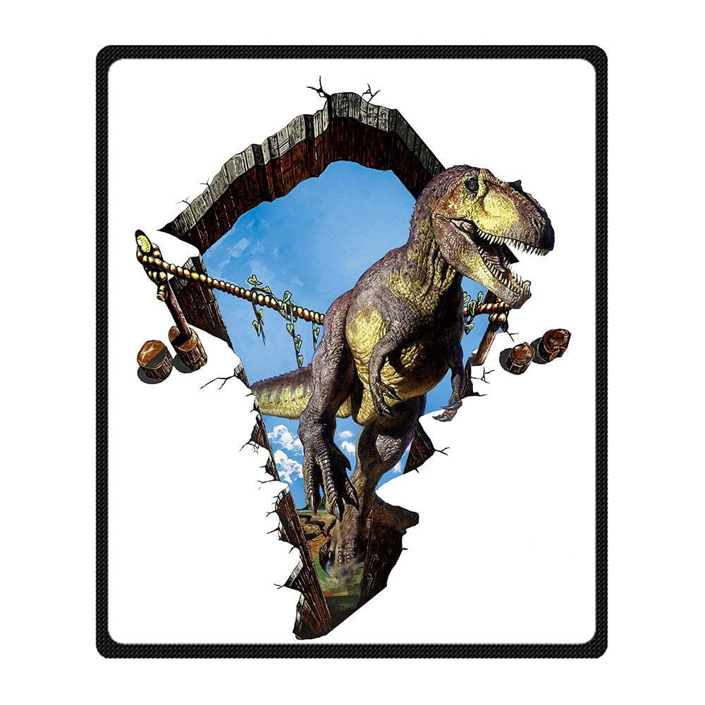 Rylablue Dinosaur Blanket Fleece Throw Blanket For Sofa Or Bed 58x80 Inches Walmart Canada