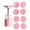 Pink, variant on Lilixerw 9 PCS 3D Cookie Press Set,Handheld Biscuit Maker with 8 Molds for DIY Baking,Sturdy kitchen Tool,Easy to Use & Clean,Create Candy,Cakes,Pastries,Ideal Baking Tools Gift,Pink