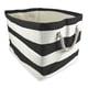 thumbnail image 1 of Cesta de Papel Design Imports Rayas Negras Rectángulo Mediano, 1 of 2