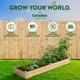 thumbnail image 2 of Greenes Fence 24"x 96"x 10.5" Beige Wood Raised Garden Kit, 2 of 8