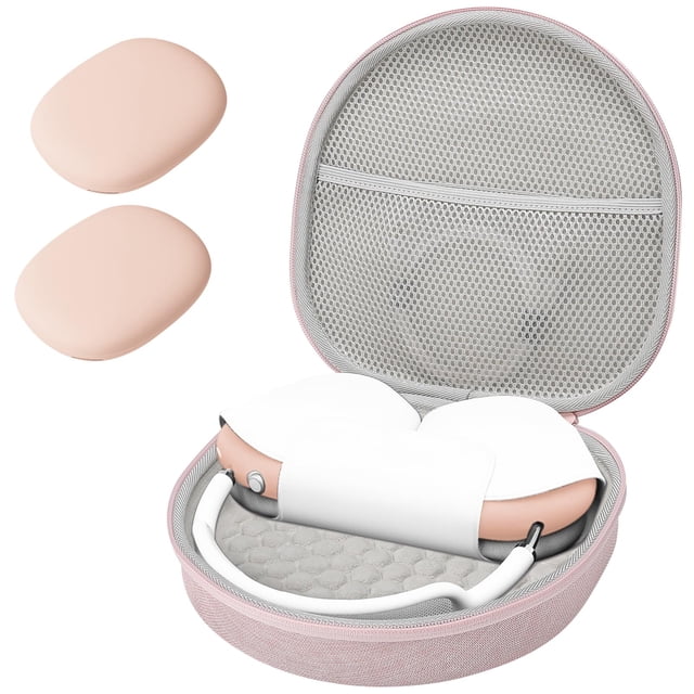 Funda rígida para AirPods Max ProCase con almohadilla de silicona rosa