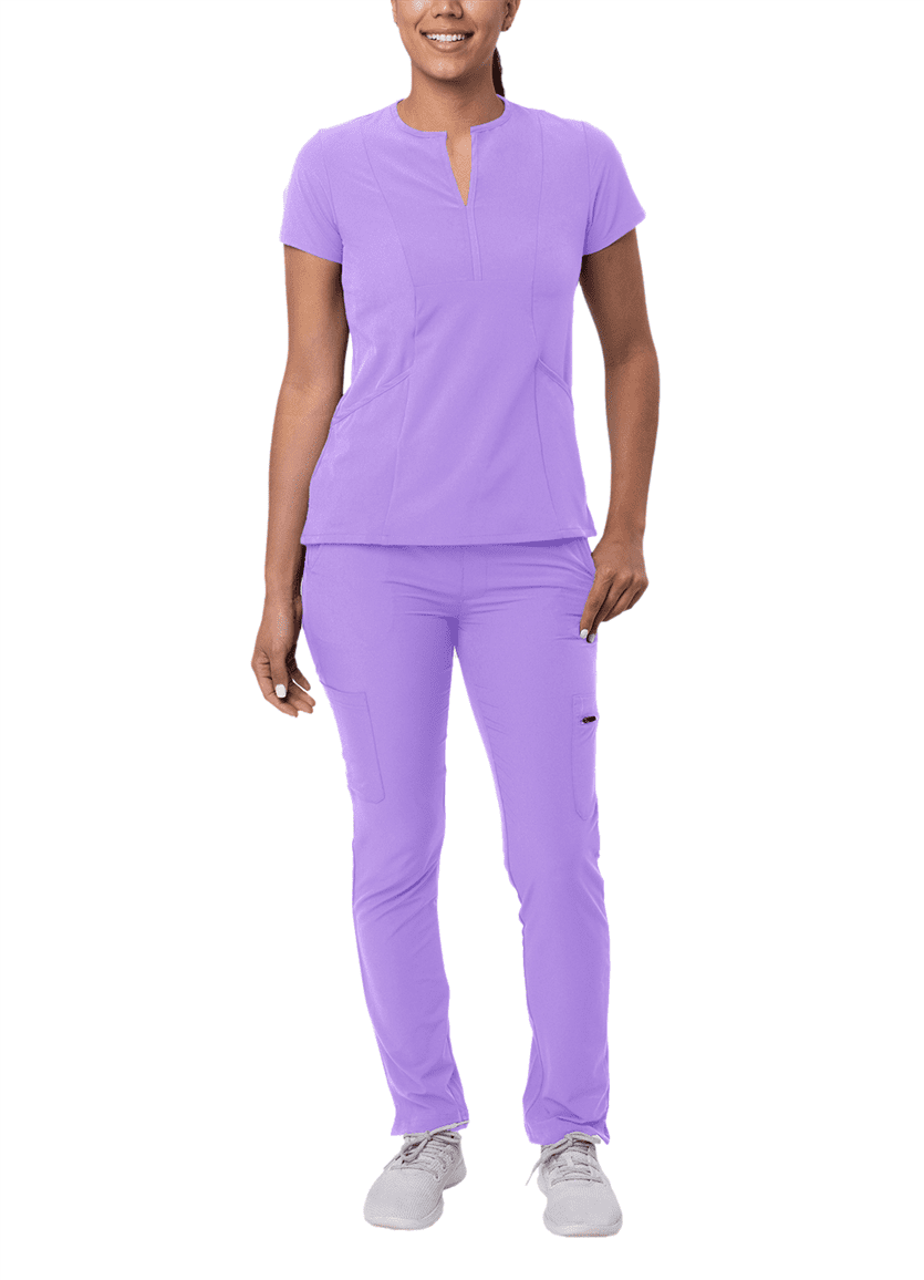 7 Pocket 2043 pant with D-ring Medgear Womens scrub set Utility 4 pocket top 