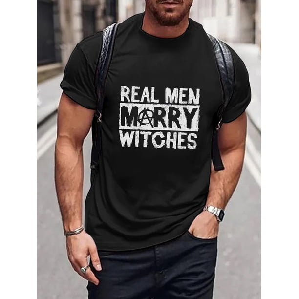 Camiseta gráfica de marido brujo para hombre: camiseta informal de manga corta, perfecta para verano y actividades al aire libre. Camisetas de ocio.