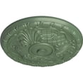 thumbnail image 3 of Ekena Millwork 15 3/4"OD x 5/8"P Amelia Ceiling Medallion (Fits Canopies up to 4 1/8"), Hand-Painted Athenian Green, 3 of 6