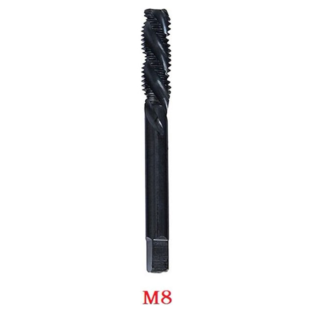 Lefu 1 Pce Filetage de Vis de Machine HSS, Spirale de Nitruration, Bouchon Métrique, Ensemble de Perçage pour Robinet M3-M12