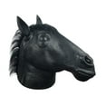 thumbnail image 2 of KLKCMS Masque de Cheval d'Halloween Masque de Tête d'Animal pour Festival Cosplay Performance sur Scène Noir, 2 of 9