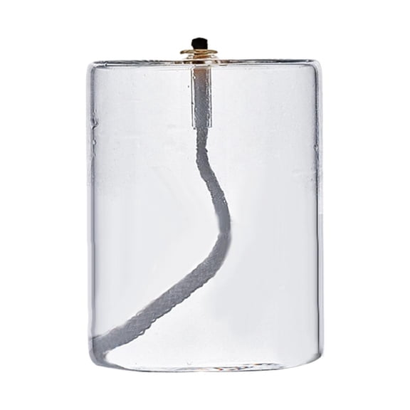 LeeQinersw Refillable Glass Oil Candle in A Candle Holder Liquid Candle for Bedroom Dining Party Halloween Christmas Decoration , S S