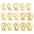 thumbnail image 3 of Miangastore Wedding Reception Table Sign Acrylic Golden 15Pcs, 3 of 9