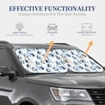 thumbnail image 4 of Vsdgher Playful Penguins and Snowmen Print Car Windshield Sun Shade, Reflective Sunshade Window Sunshade Sun Visor Protector Fit for Cars,Trucks,SUVs-Large, 4 of 6