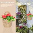 thumbnail image 4 of WRITWAA Yellow Woven Hanging Basket for Wall Storage and Flower Arrangement, 4 of 8