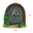 thumbnail image 4 of Puerta Hadas Casa Muñecas Elfo en Miniatura Artesanía para Árboles Jardín (2), 4 of 9