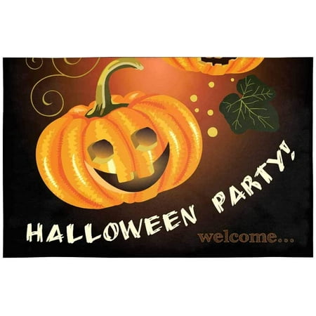 

ECZJNT Halloween Pumpkin Placemat Plate Holder Set of 4 Table Mats Protector 12x18 inch