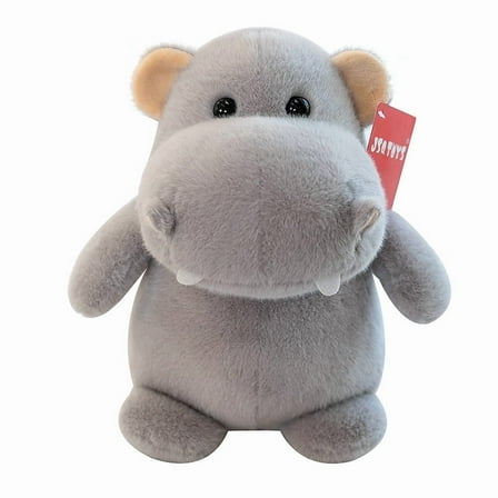 Cute lifelike big-bellied hippopotamus plush toy