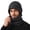 Dark Gray, variant on Nmnitkp Winter Knit Beanie Hat Neck Gaiter Set Thick Warm Stretch Ear Cover Windproof Hat Scarf Combo for Men Women Cold Weather Daily Commute Outdoor Wear