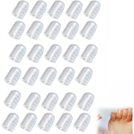 Silicone Anti-Friction Toe Protector, Silicone Breathable Toe Covers, 10/20/30Piece Toe Protectors Caps (30Pcs)