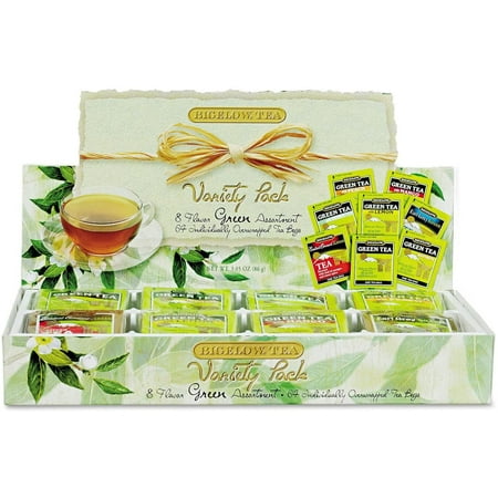 Green Tea Assortment, Assorted Styles, 64 Tea Bags/Box