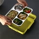 thumbnail image 5 of Bewildely Fiambrera Caja de alimentos a prueba de fugas de acero inoxidable Contenedor de almacenamiento de comidas con aislamiento térmico, Verde, L Suministros térmicos fruta verde L Bewildely HA006687-07, 5 of 6
