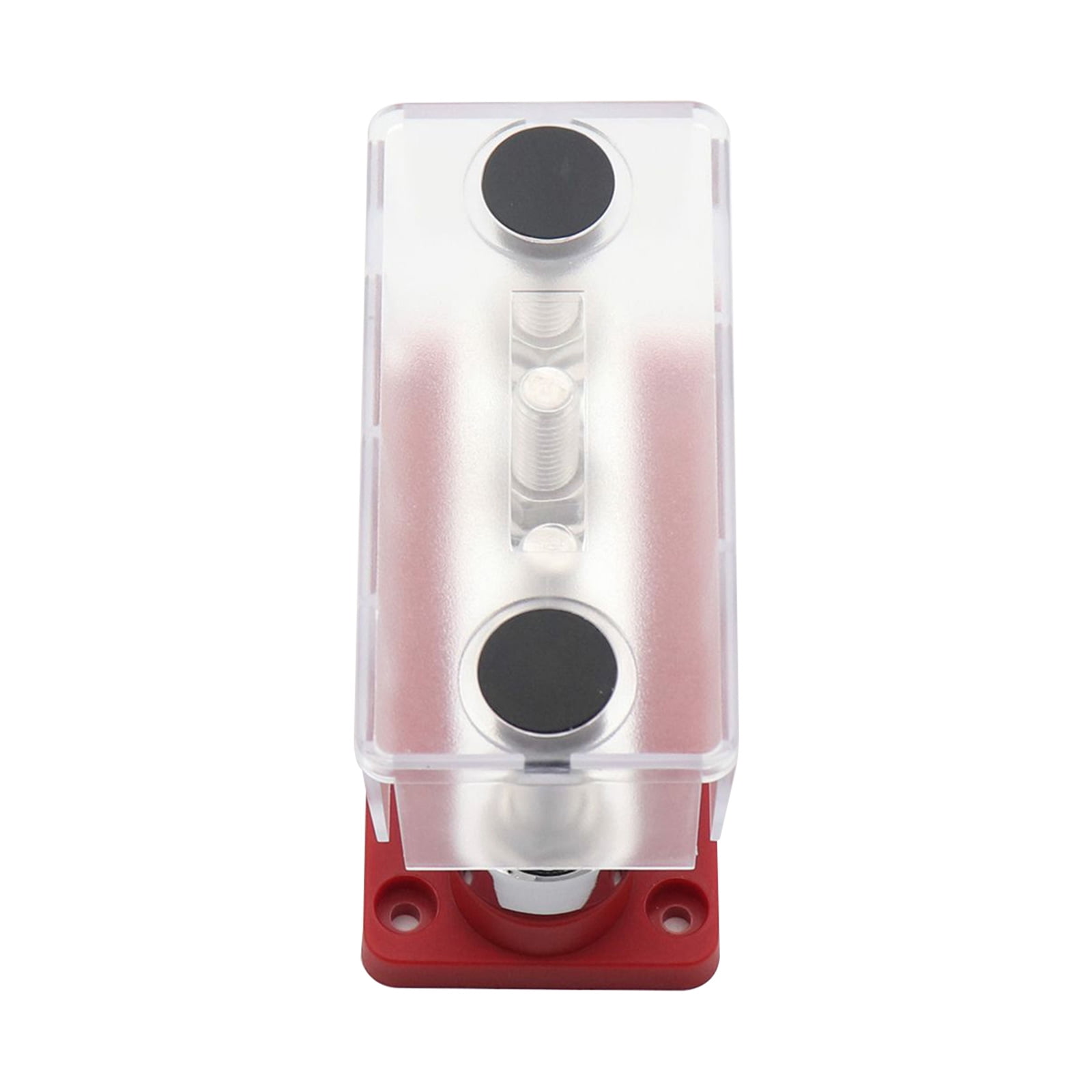 Terminal Bus Ground Power Distribution Terminal Block Bus with Cover for Auto Marine Car Pickup Trailer Boat