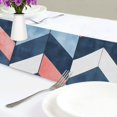 thumbnail image 4 of Yayeee Table Runner 70 inches Long Home Kitchen Dinning Party Decoration, Blue Geometric, 4 of 7