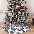 thumbnail image 5 of Lsque Cartoon Raccoon Print Christmas Tree Skirt, Tree Skirt with Ties or Velcro, Perfect for Holiday Decorations, Halloween, and New Year-30", 5 of 7