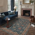 thumbnail image 2 of GENIMO 5'x7' Area Rug for Living Room, Washable Non Slip Soft Persian Rug for Bedroom Dining Room Home Office, Dusty Blue, 2 of 6