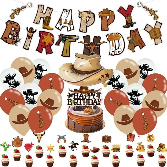 Cowboy birthday decoration, western cowboy party decoration, horse birthday party decoration, western cowboy birthday decoration, cowboy birthday decoration accessories