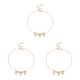 thumbnail image 1 of sweethay Tobilleras con cuentas ajustables en forma de estrella de oro y plata, joyería para pies, accesorios de moda de estilo Simple, Type1 NO1, 1 of 6